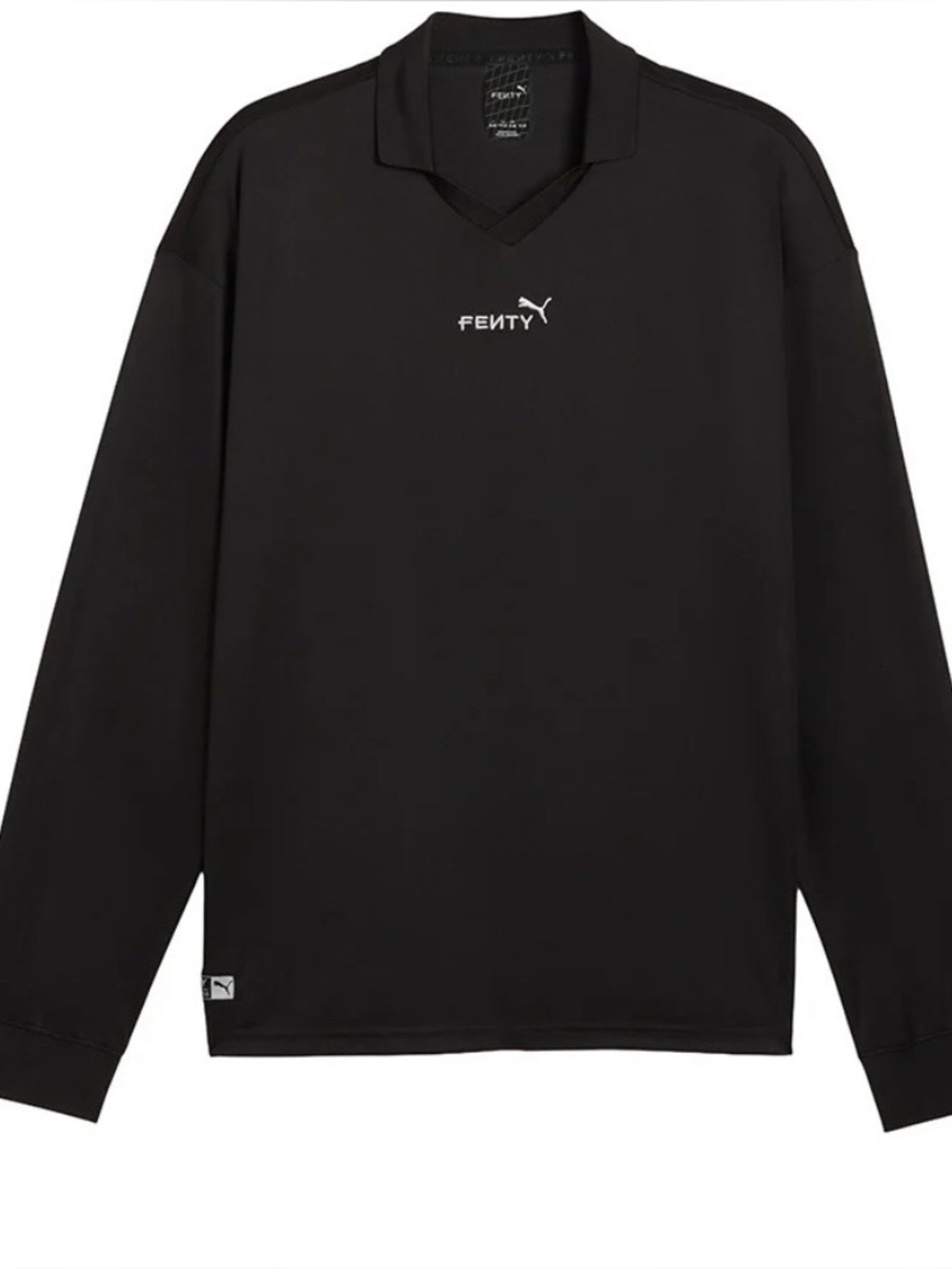 FENTY by Puma Black Long-Sleeve Polo Shirt Men’s/Unisex